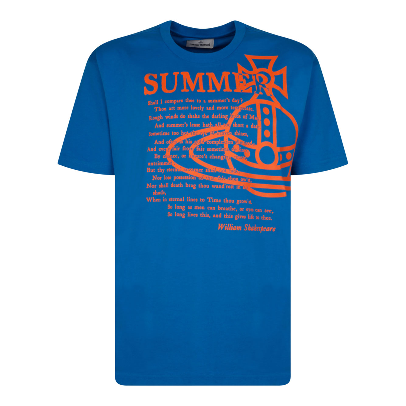 블루 SUMMER 티셔츠